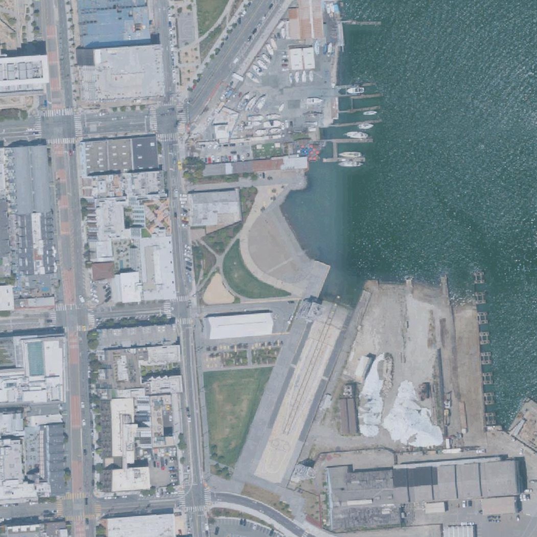 Aerial map of Crane Cove Park