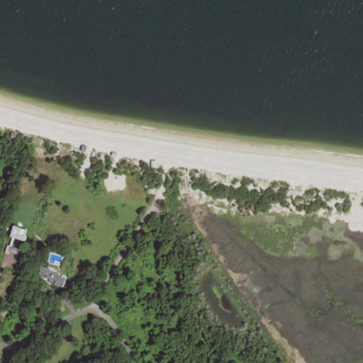 Aerial map of Cranes Neck Beach