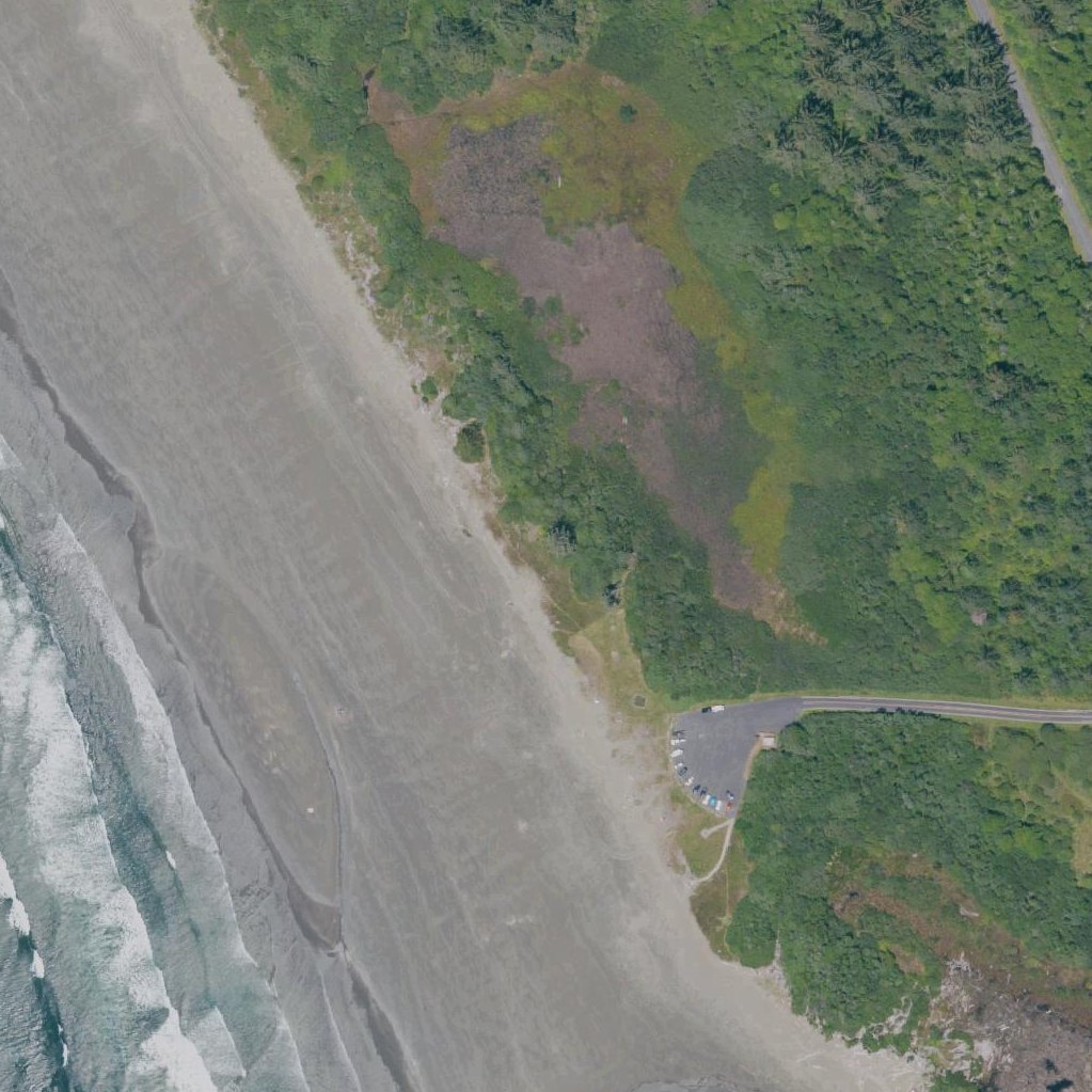 Aerial map of Crescent Beach