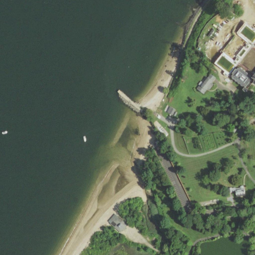 Aerial map of Crescent beach