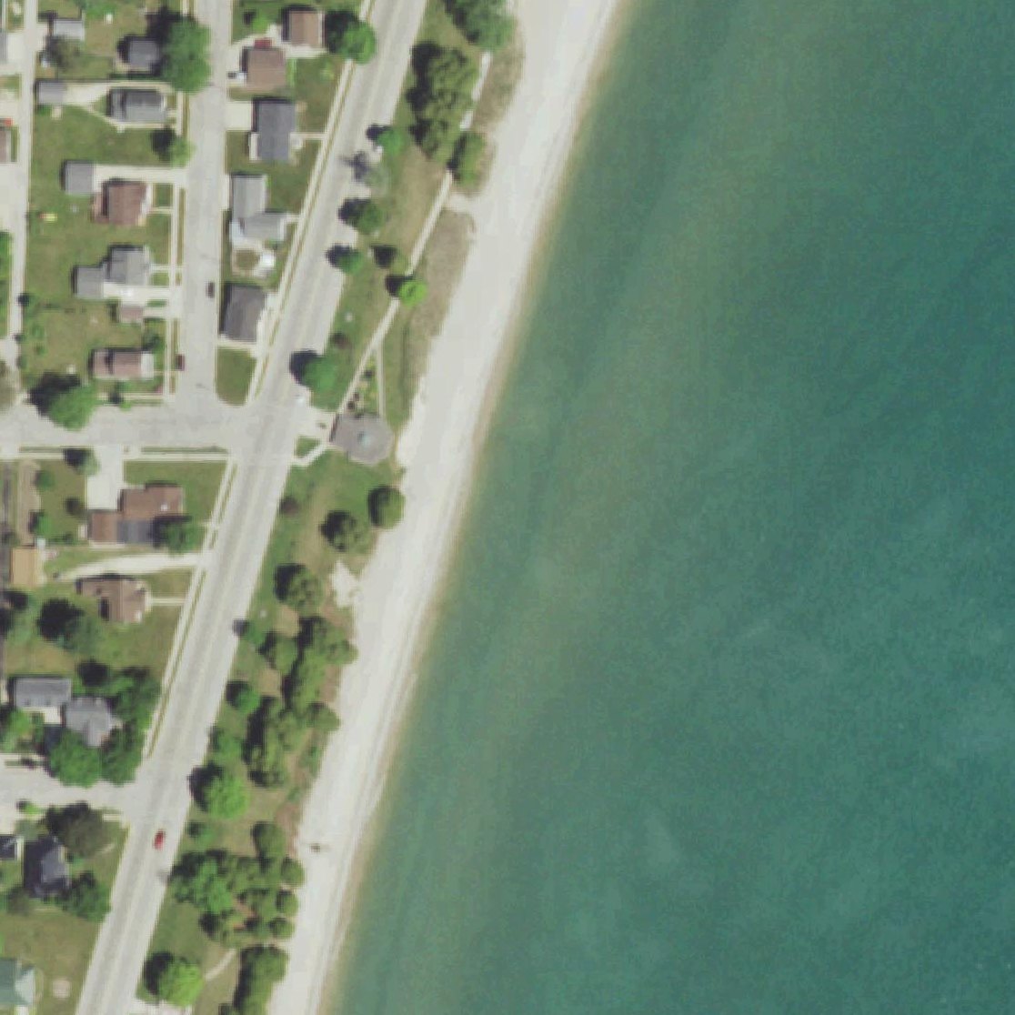 Aerial map of Crescent Beach