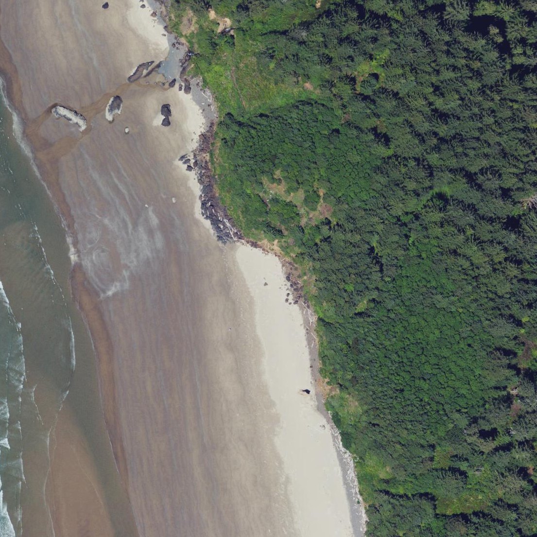 Aerial map of Crescent Beach