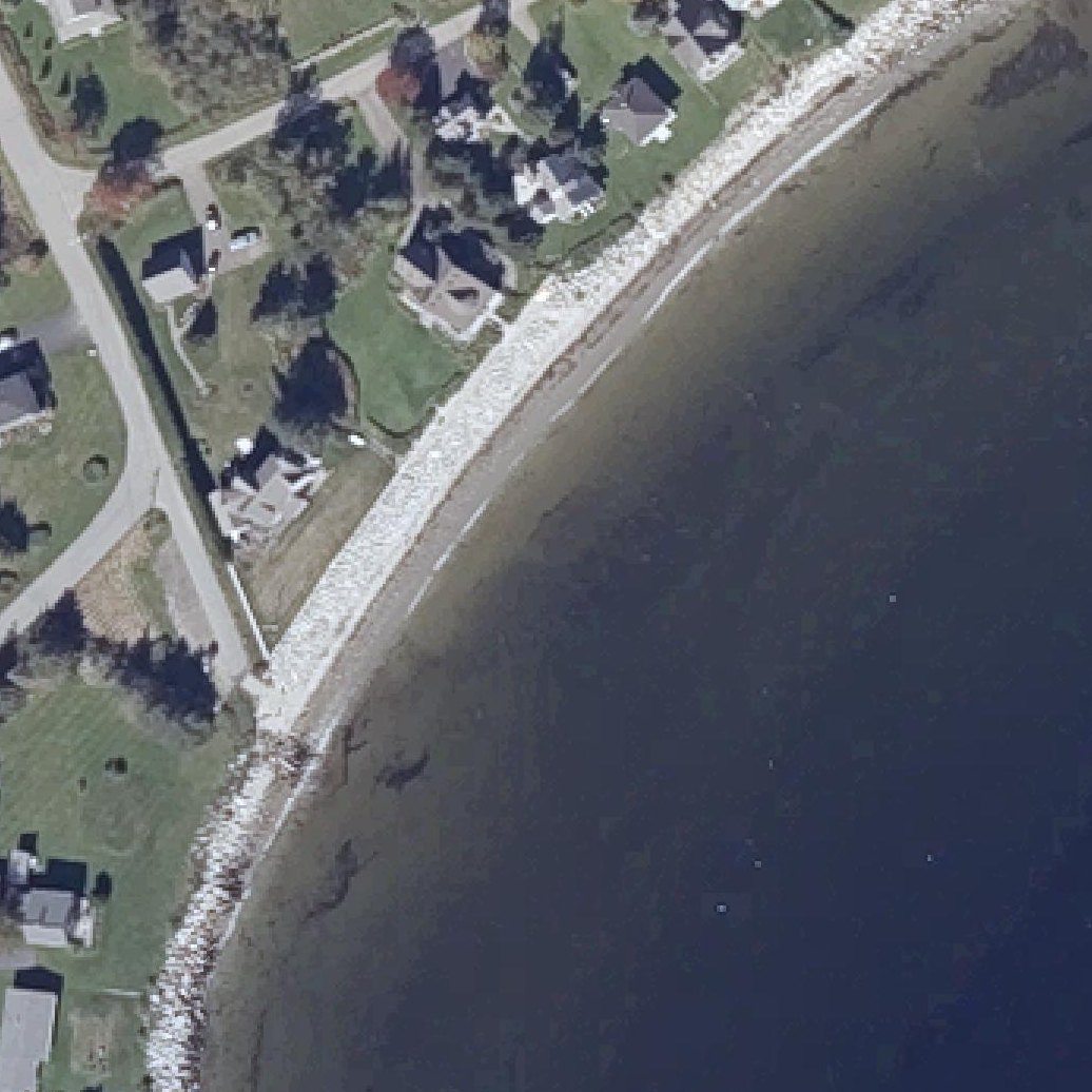 Aerial map of Crescent Beach