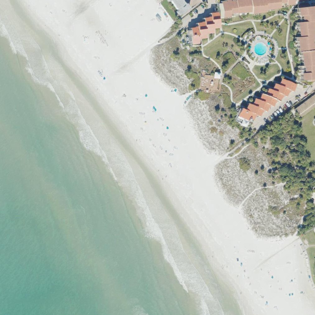 Aerial map of Crescent Beach