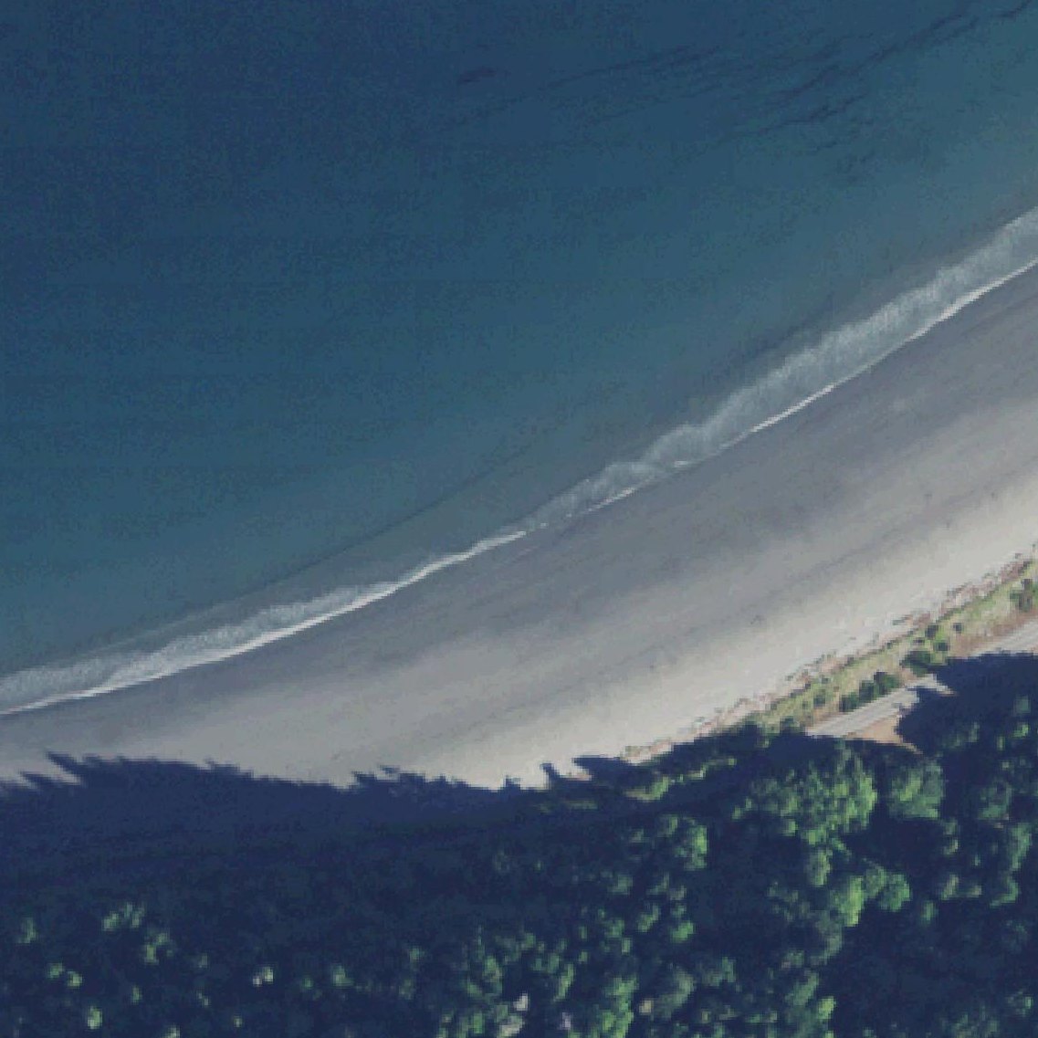 Aerial map of Crescent Beach