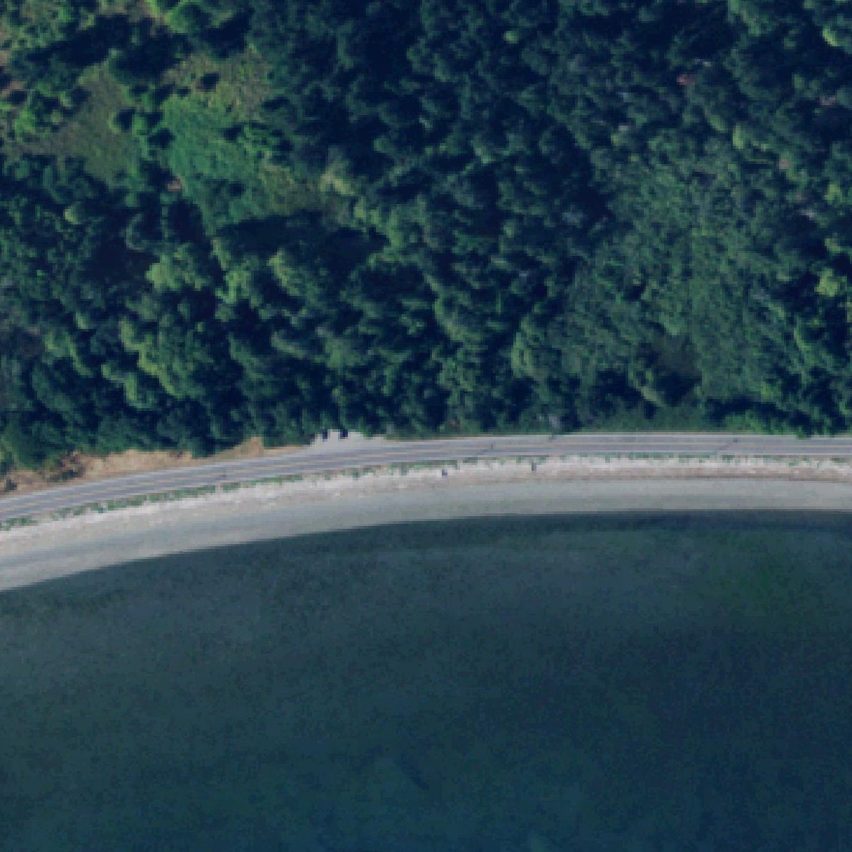 Aerial map of Crescent Beach