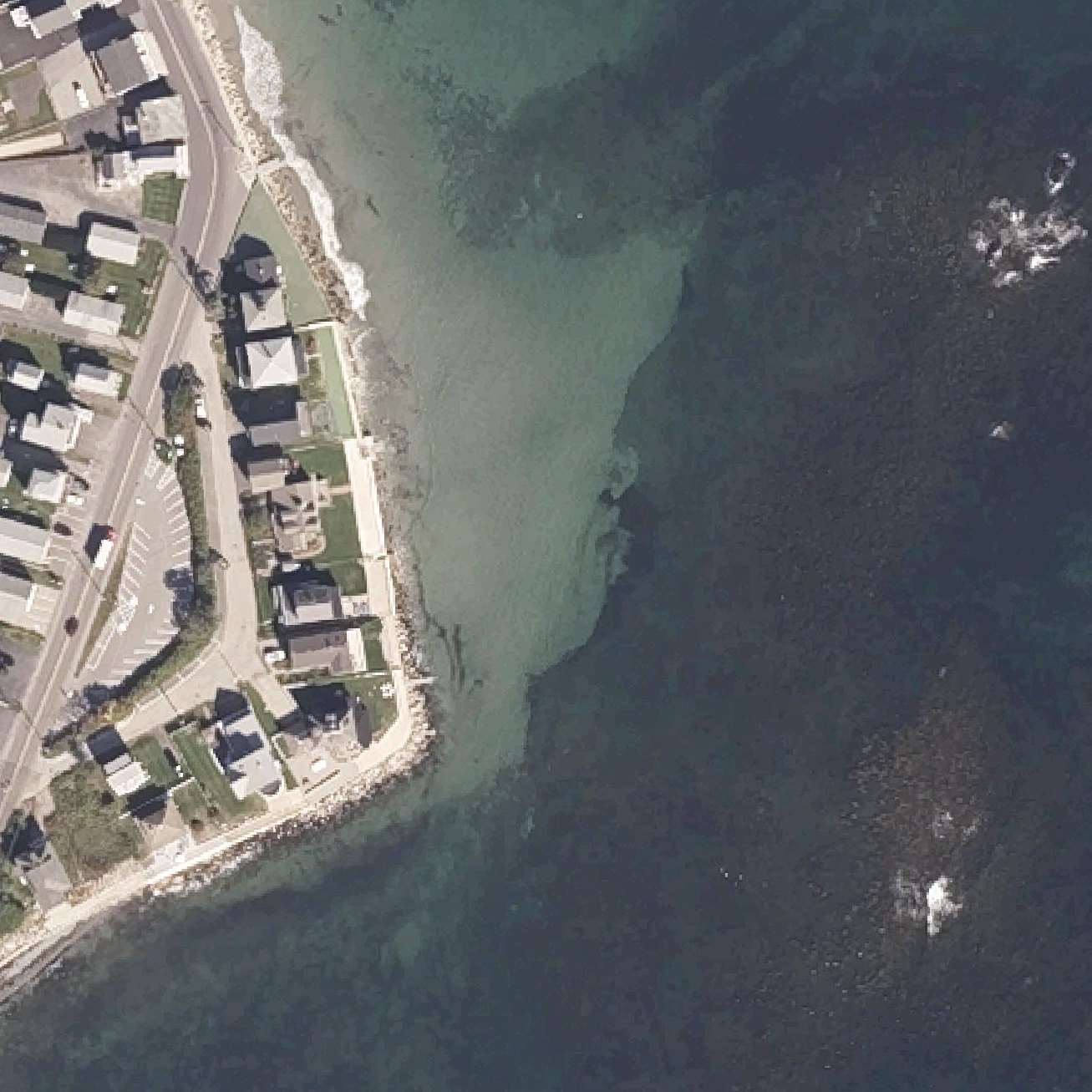 Aerial map of Crescent Beach