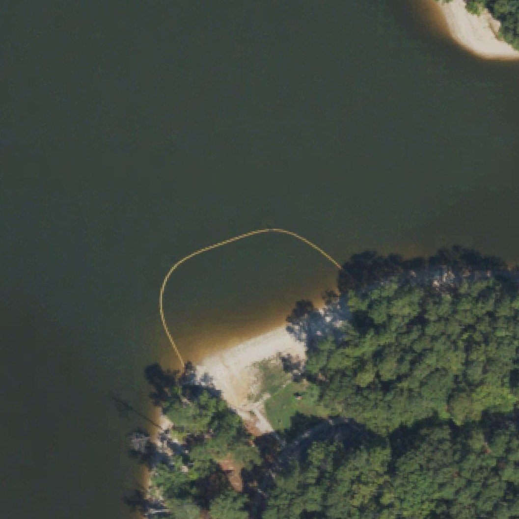 Aerial map of Crosswinds Beach