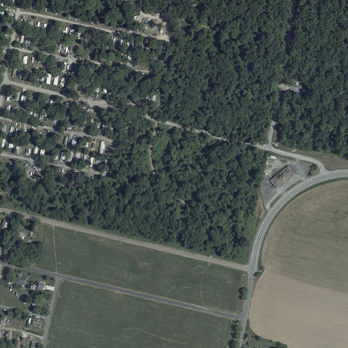 Aerial map of Crystal Beach