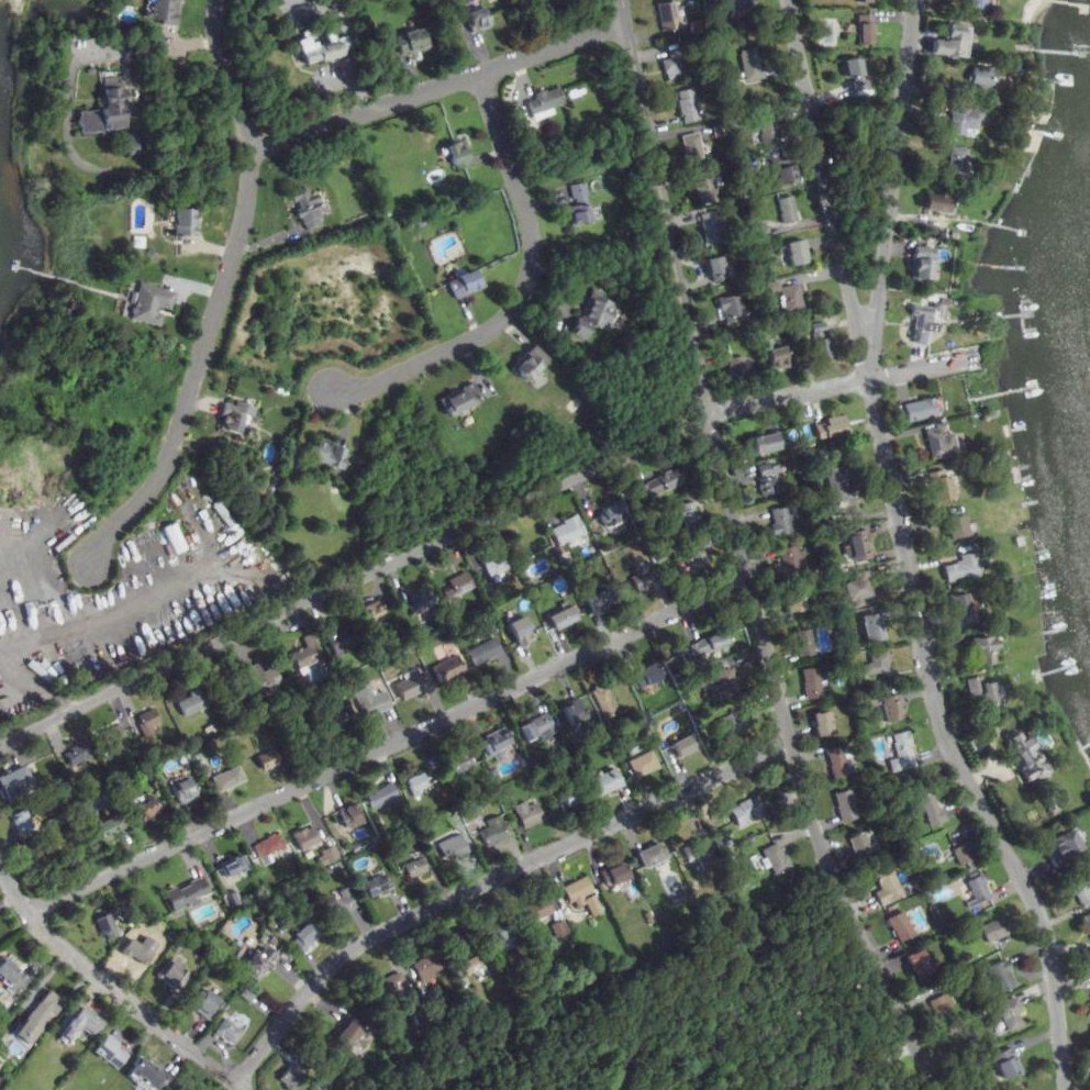 Aerial map of Crystal Beach