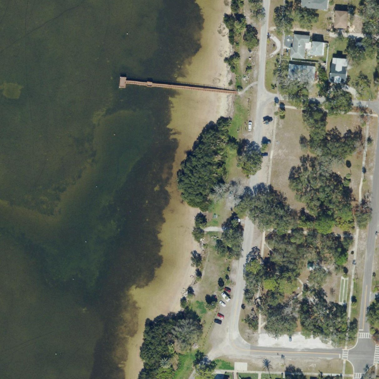 Aerial map of Crystal Beach