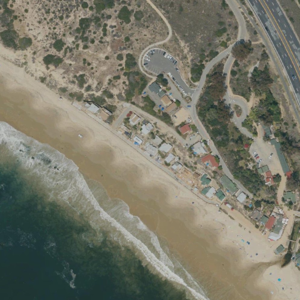 Aerial map of Crystal Cove State Beach