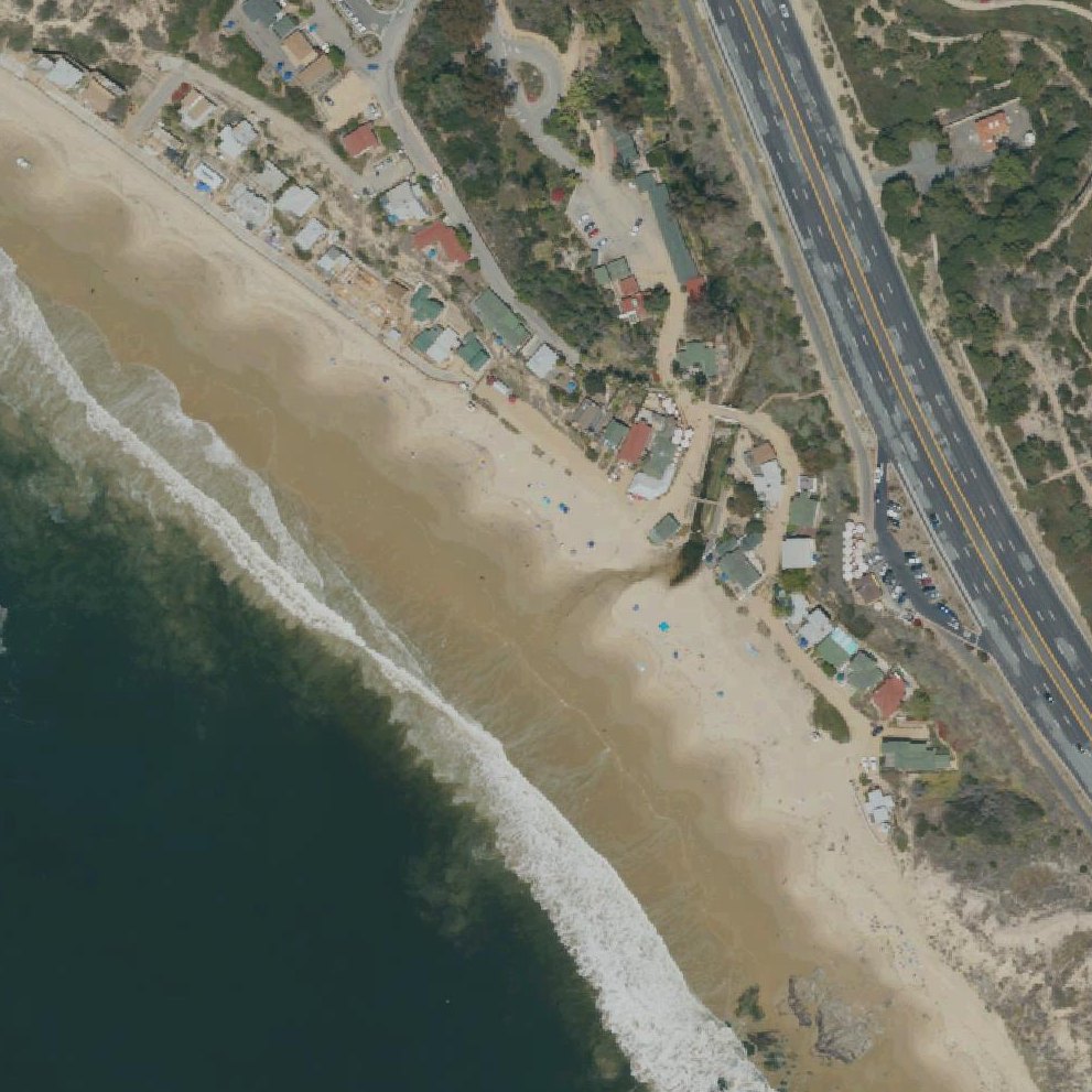 Aerial map of Crystal Cove State Park Historic District
