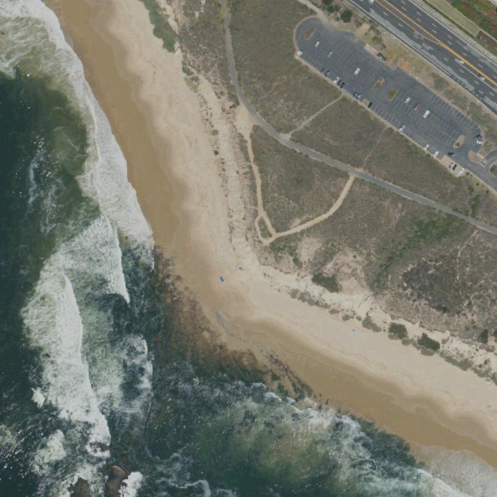 Aerial map of Crystal Cove State Park Vista Point