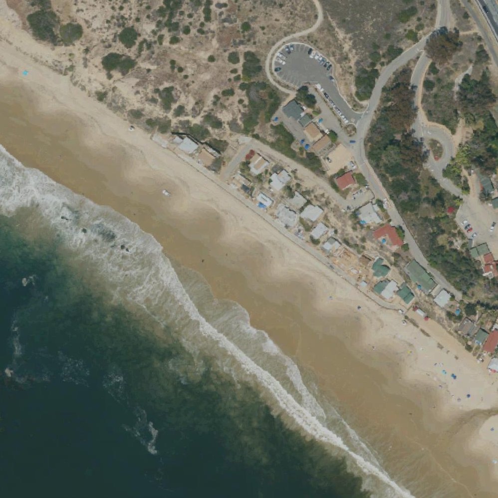 Aerial map of Crystal Cove Trail