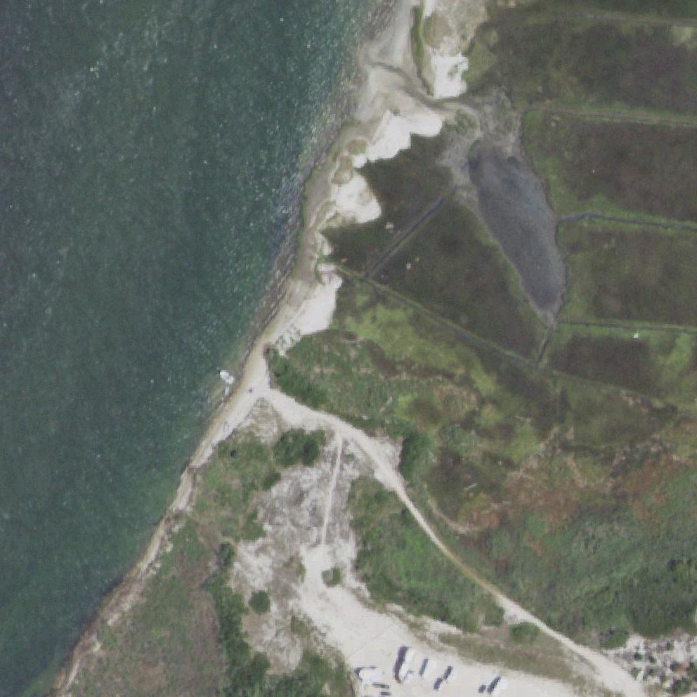 Aerial map of Cupsogue Beach County Park