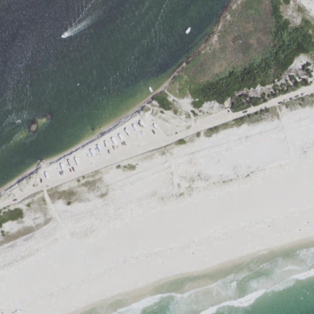 Aerial map of Cupsoque Beach