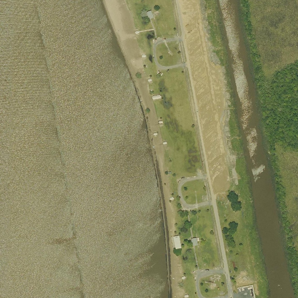 Aerial map of Cypremort Point Beach