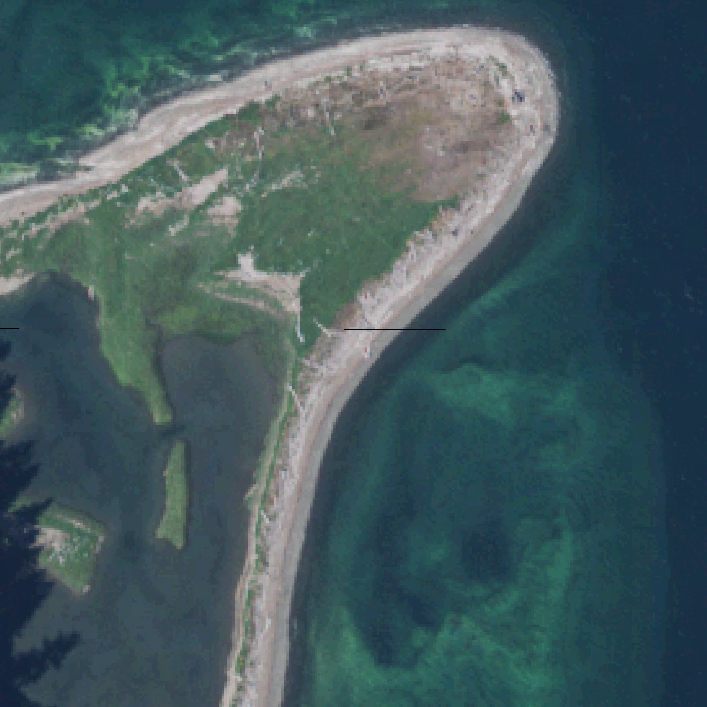 Aerial map of Dabob Broad Spit