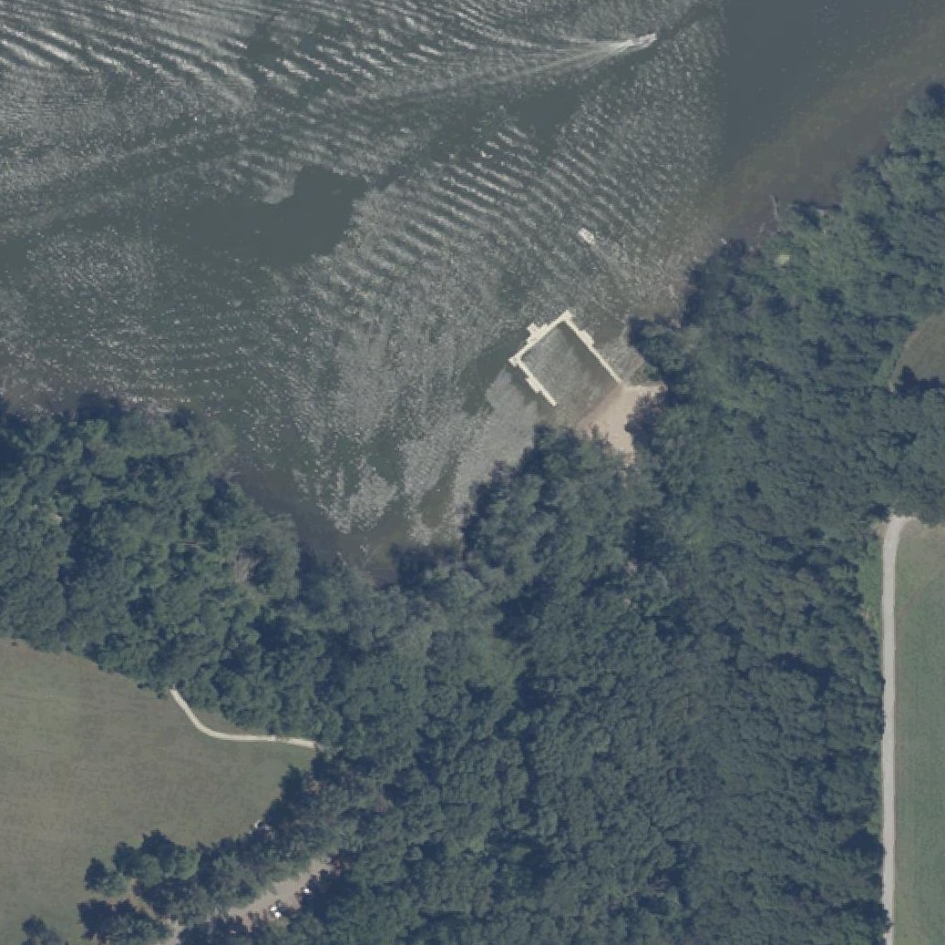 Aerial map of Dallas Lake Beach