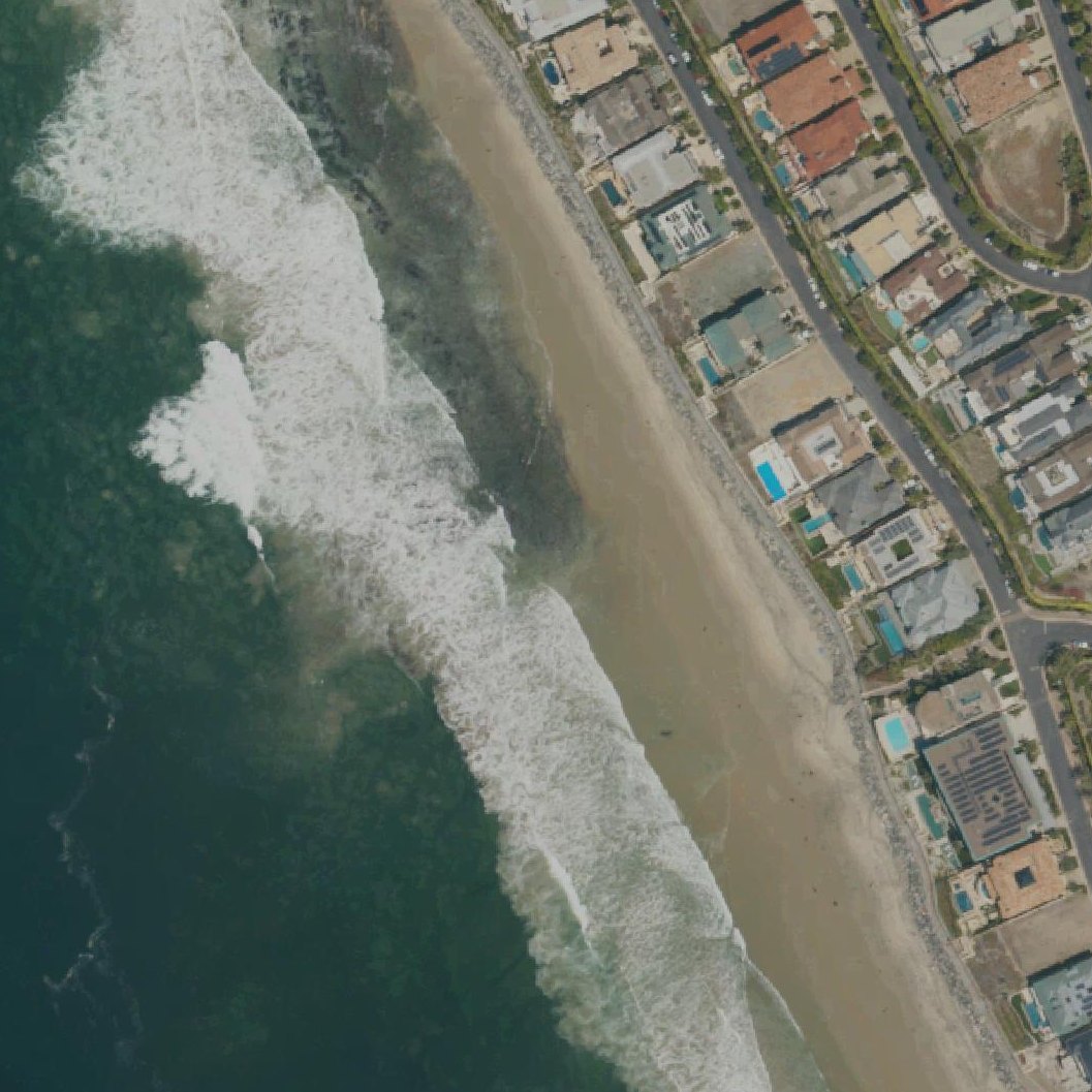 Aerial map of Dana Strands Beach