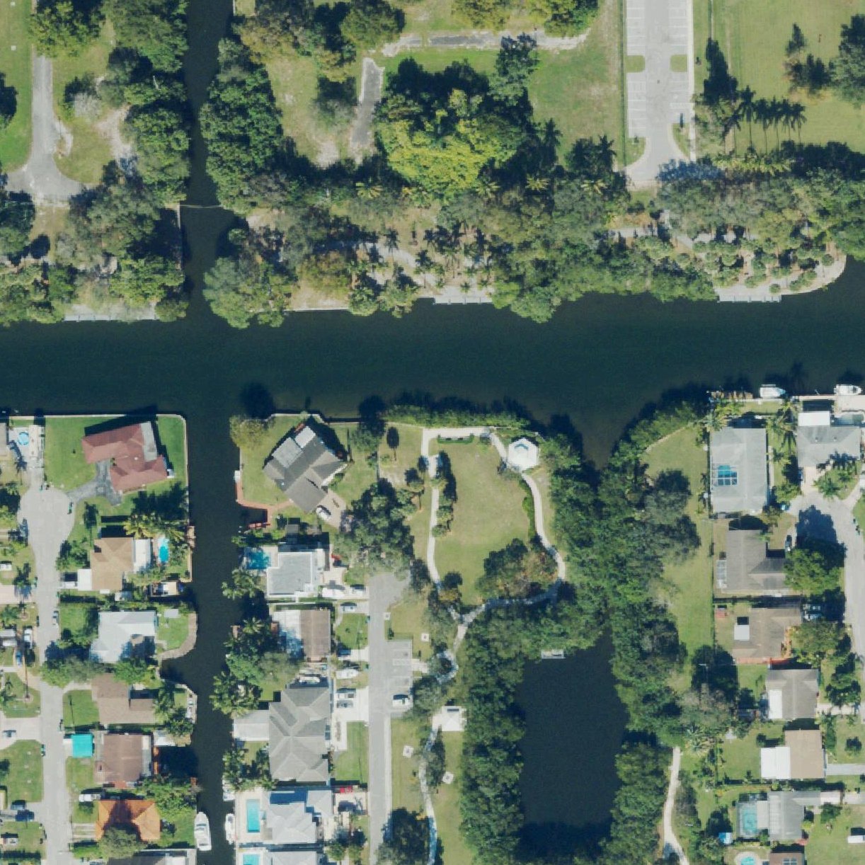 Aerial map of Dania Cove Park