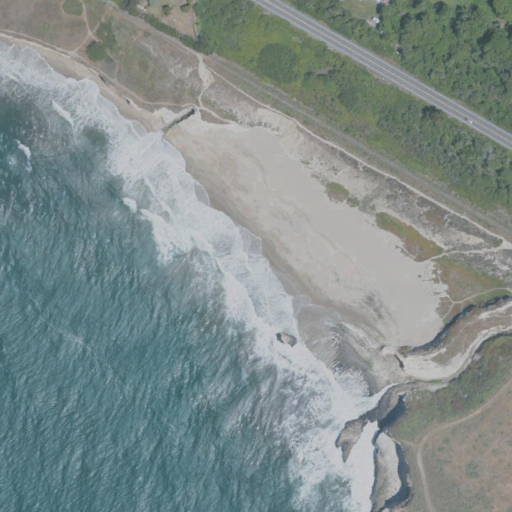 Aerial map of Davenport Beach