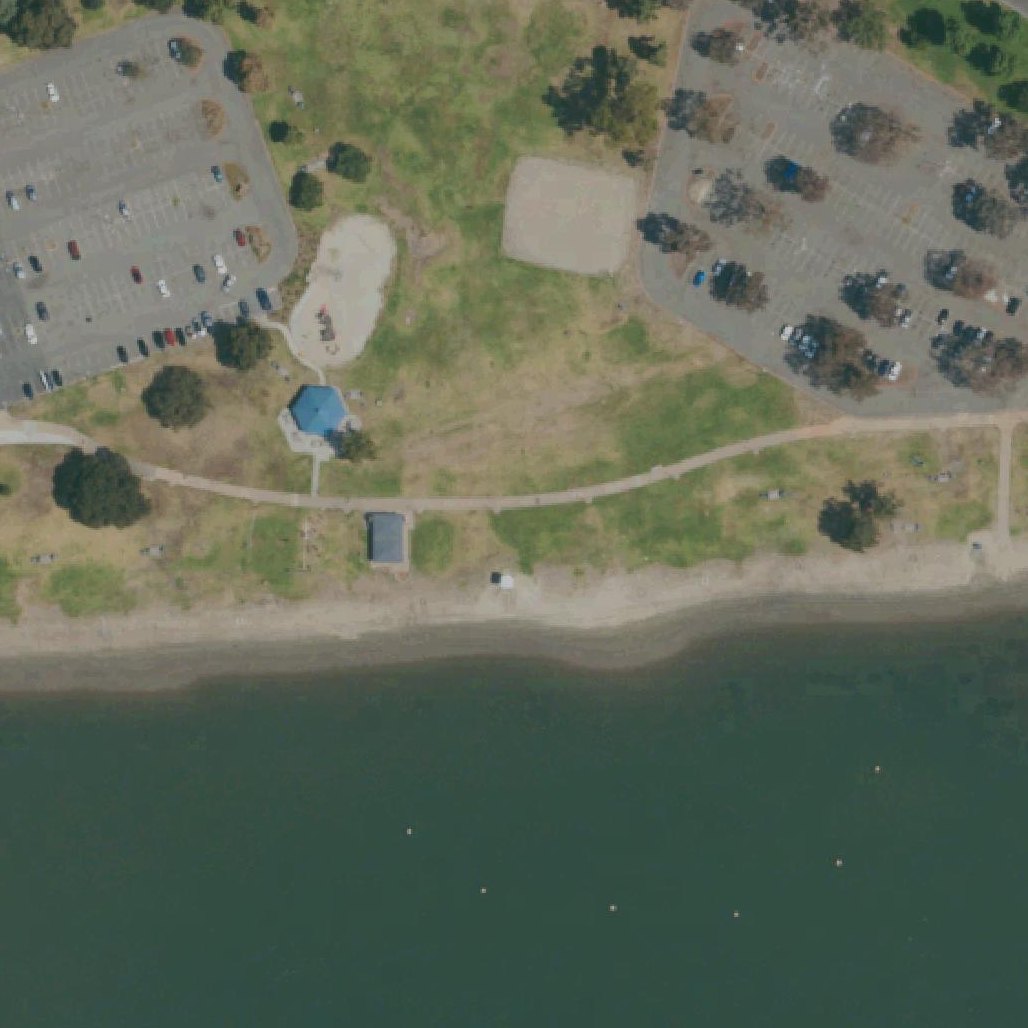 Aerial map of De Anza Cove Park