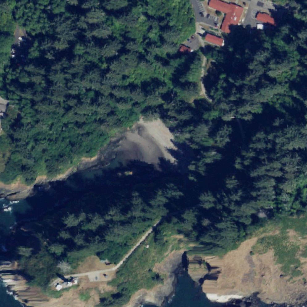 Aerial map of Deadman's Cove