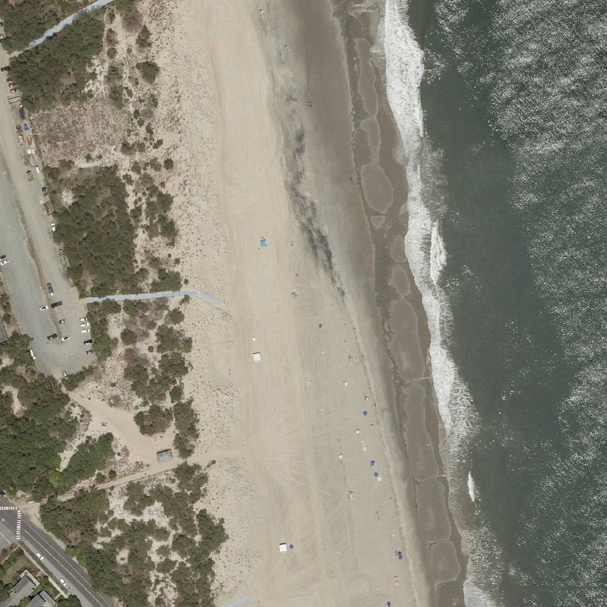Aerial map of Deauville Beach