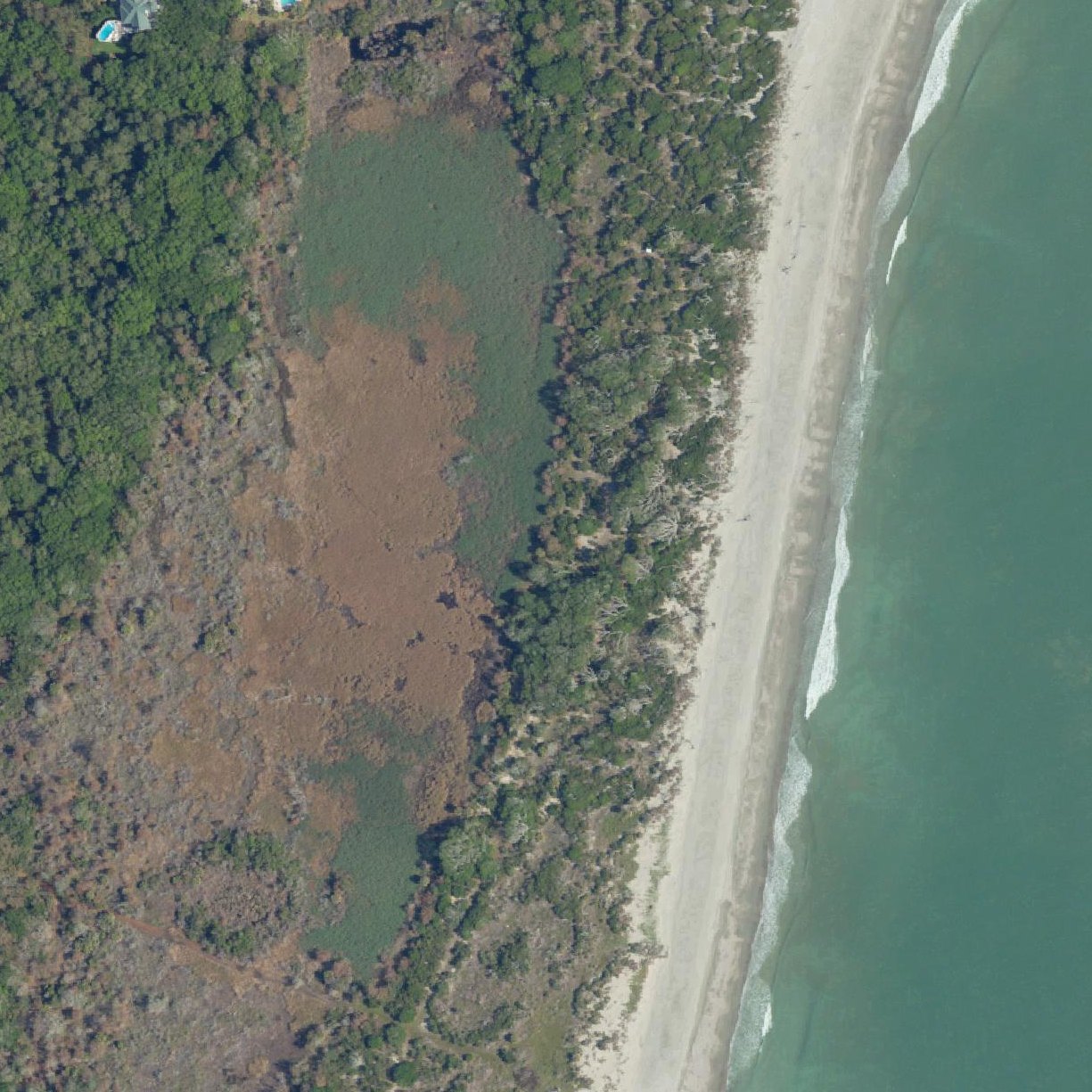 Aerial map of DeBordieu Beach