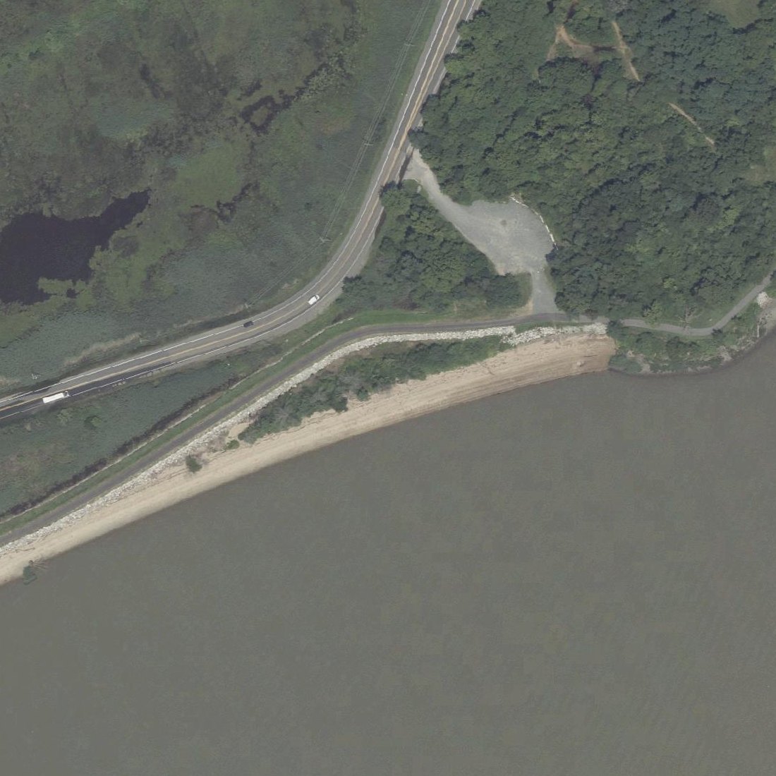 Aerial map of Deemers Beach