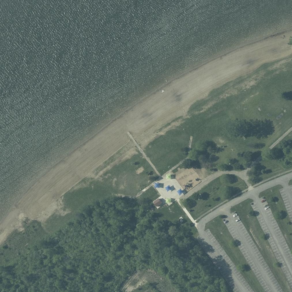 Aerial map of Deer Creek State Park Beach