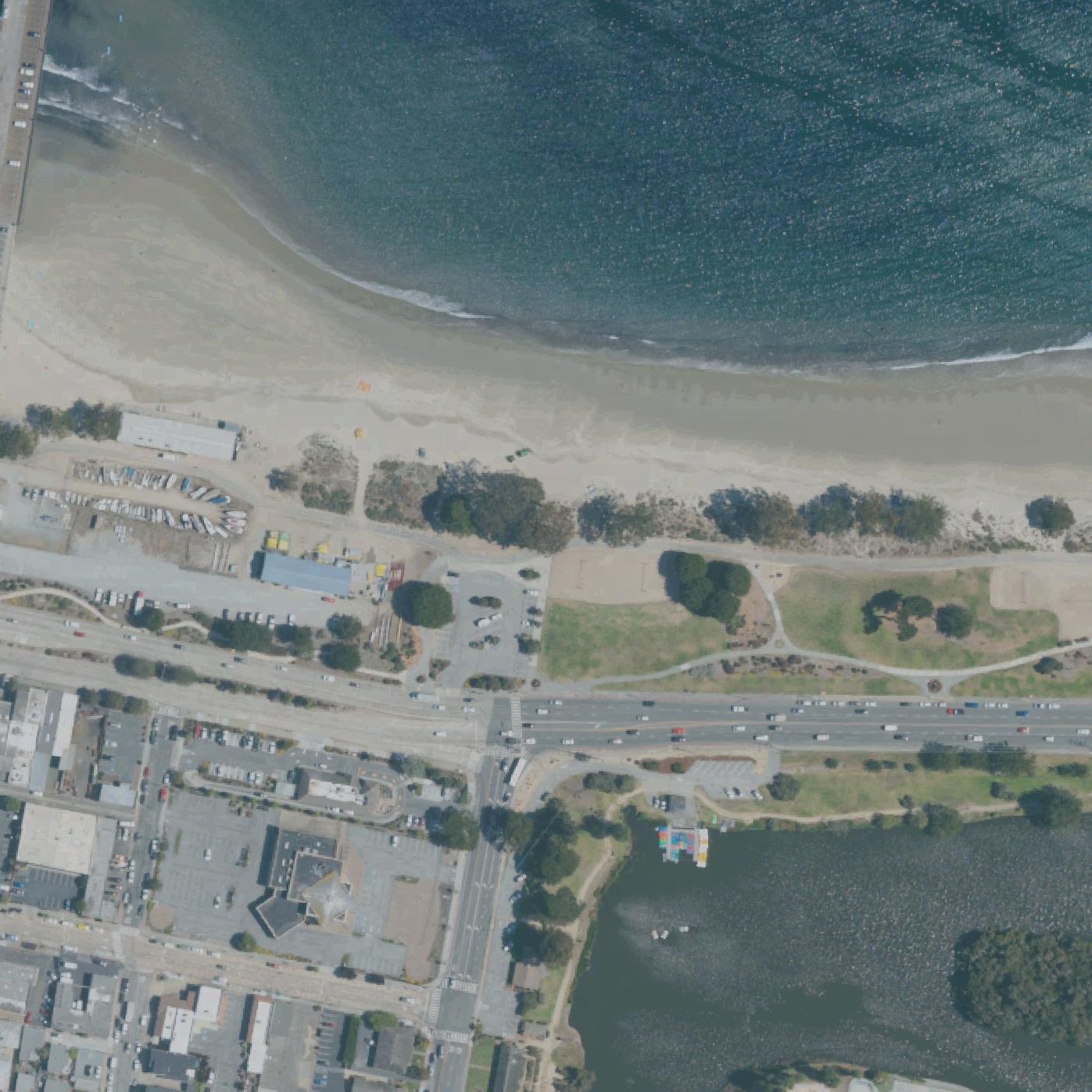 Aerial map of Del Monte Beach