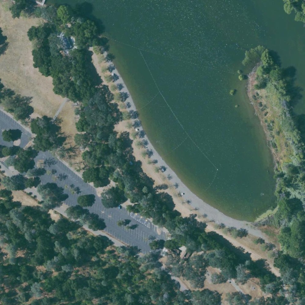 Aerial map of Del Valle West Beach