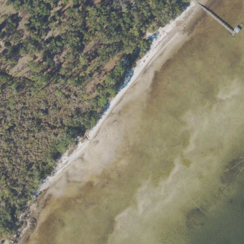 Aerial map of Delwood Beach