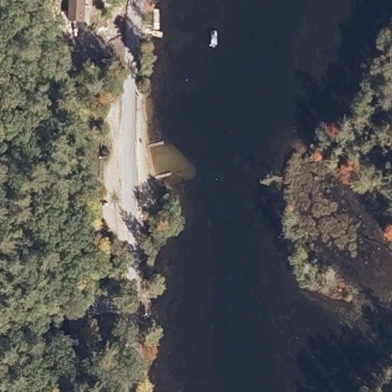 Aerial map of Denmark Town Beach