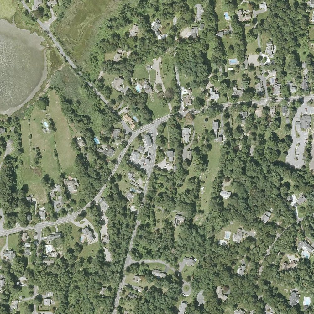 Aerial map of Dennis Pond Beach