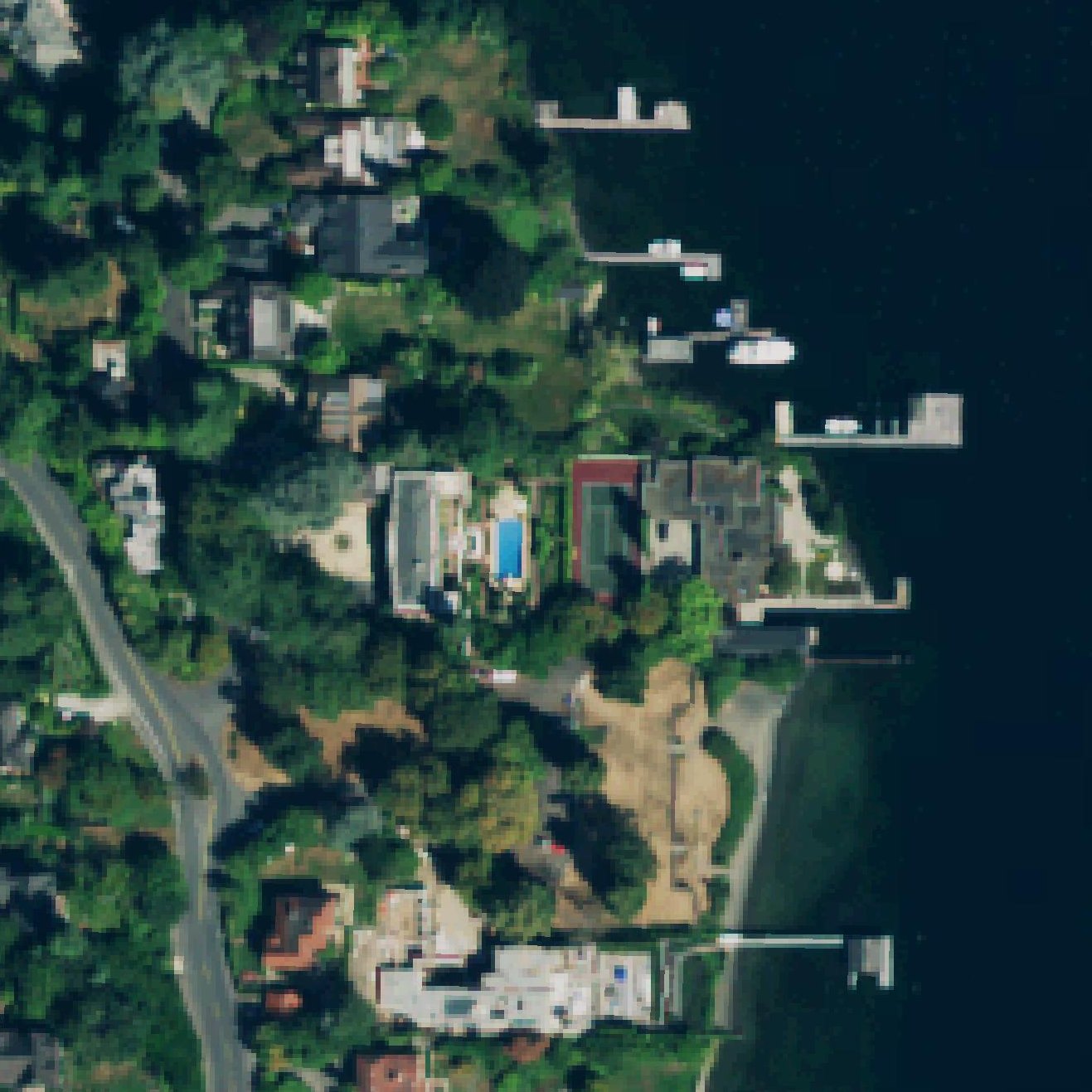 Aerial map of Denny Blaine Beach