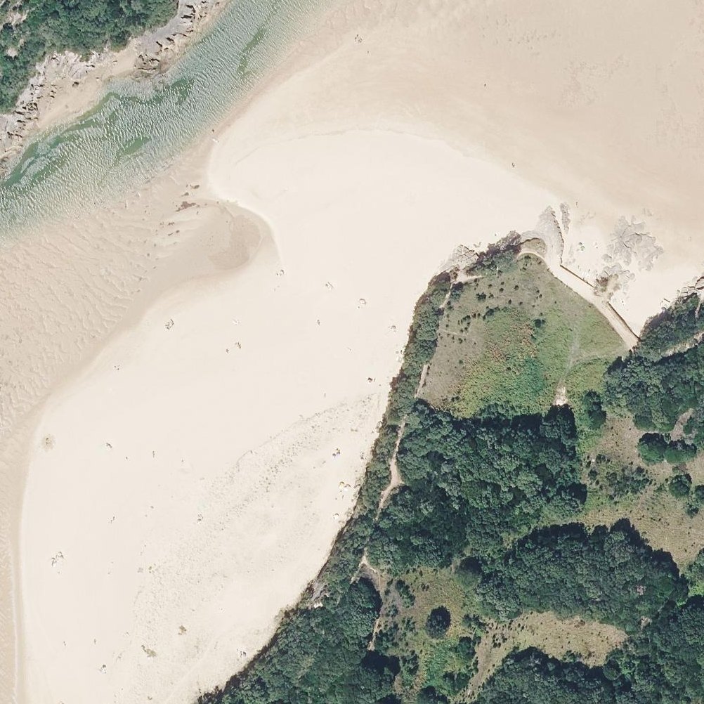 Aerial map of Desembocadura De La Ria De Ajo