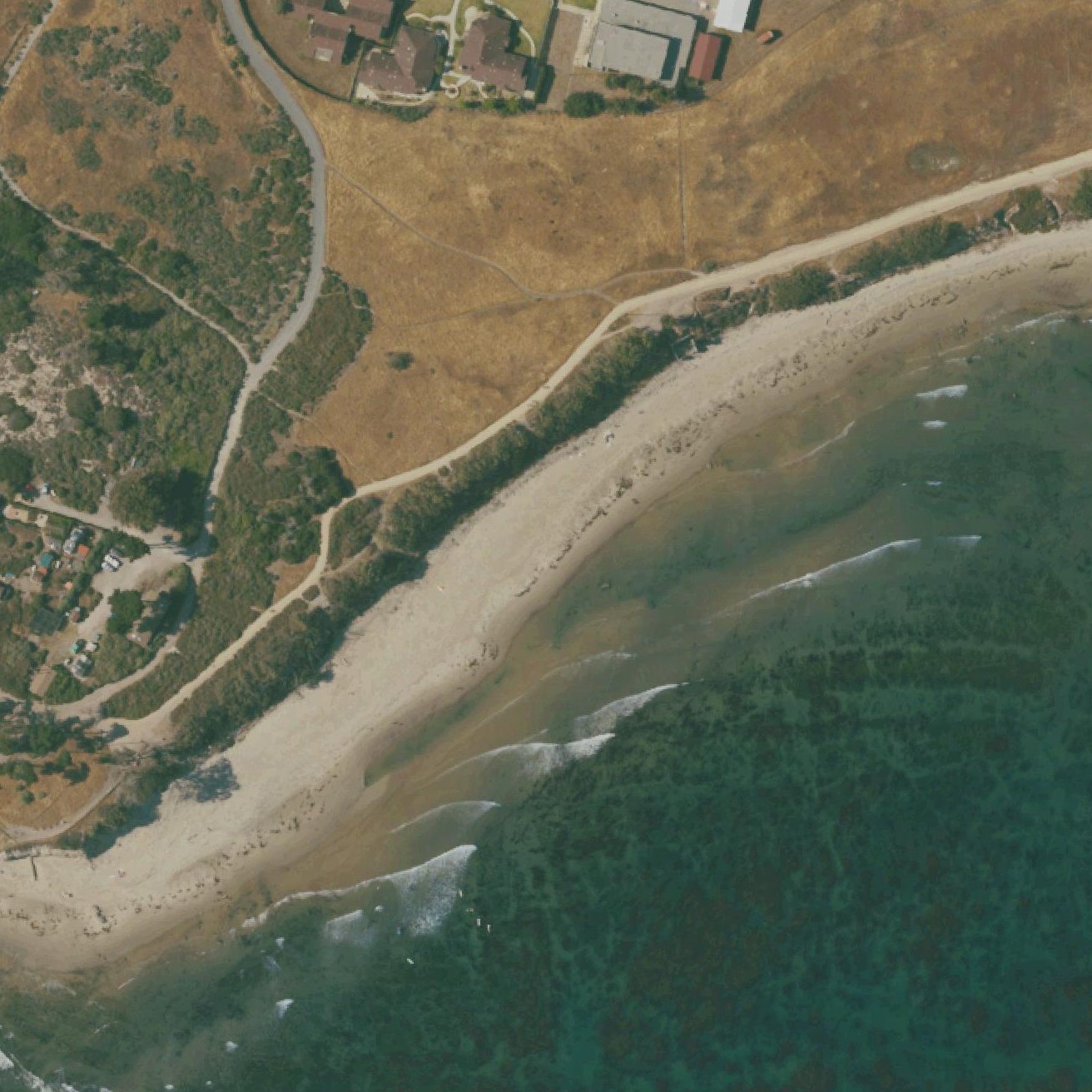Aerial map of Devereux Beach