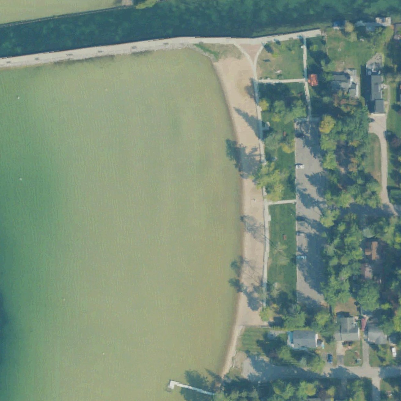 Aerial map of DeVoe Beach