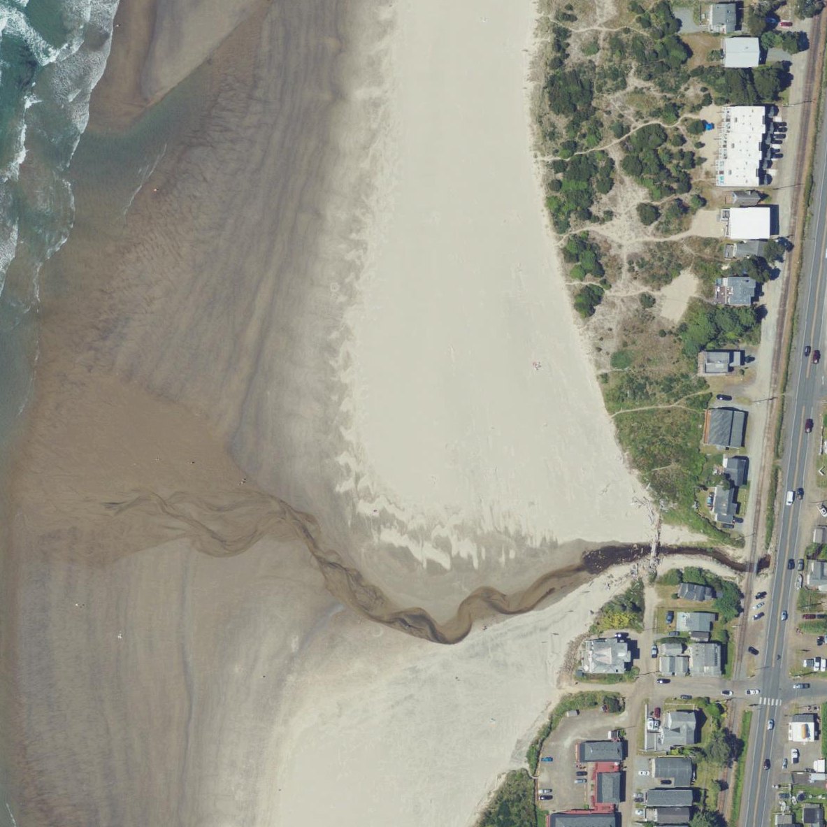 Aerial map of Diamond Beach