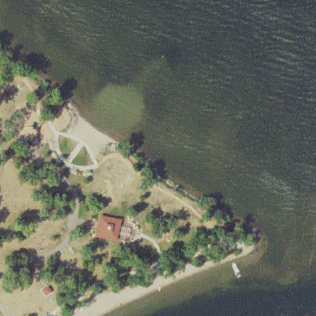 Aerial map of Diamond Point Beach