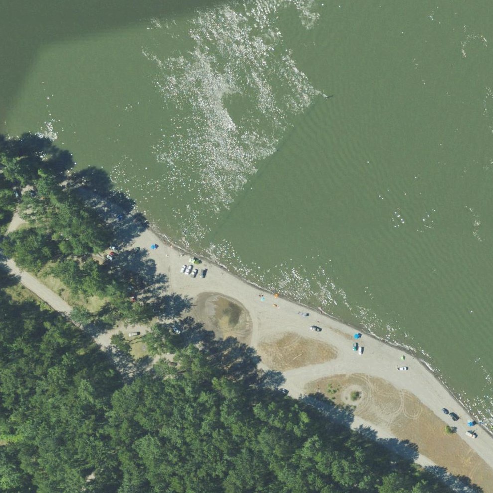 Aerial map of Dibblee Beach