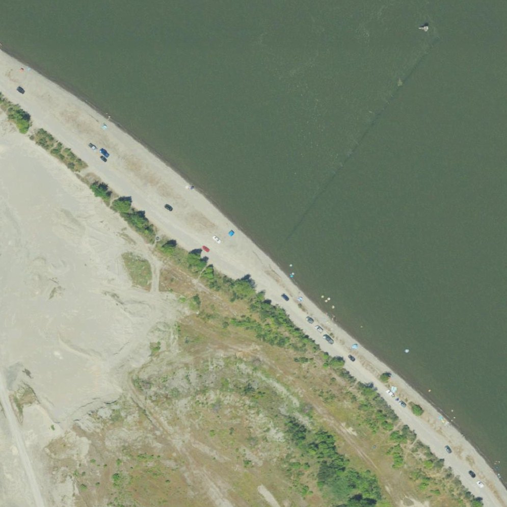 Aerial map of Dibblees Beach
