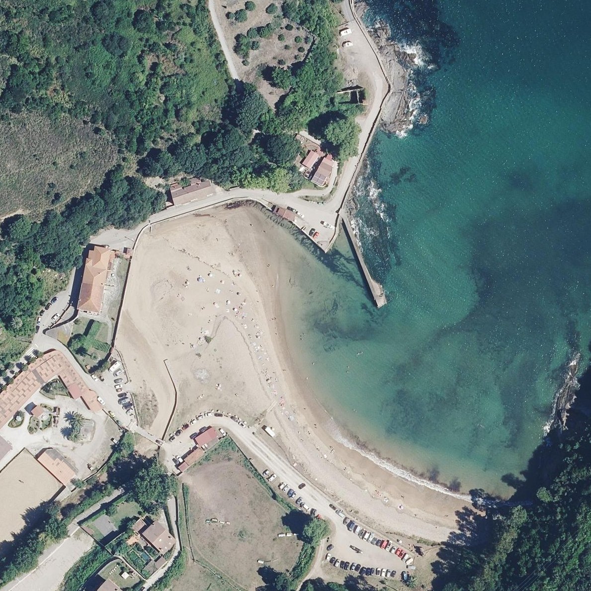 Aerial map of Dícido Beach