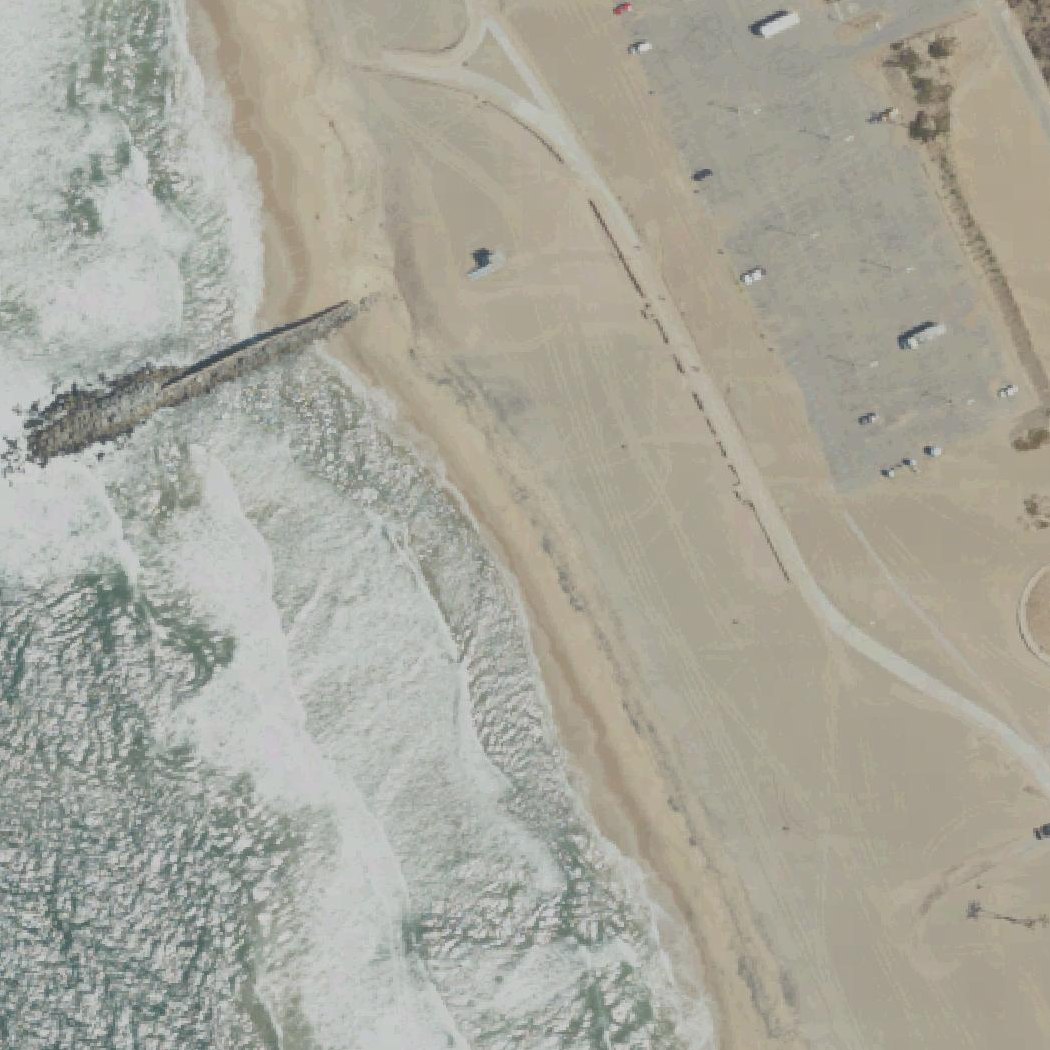 Aerial map of Dockweiler State Beach