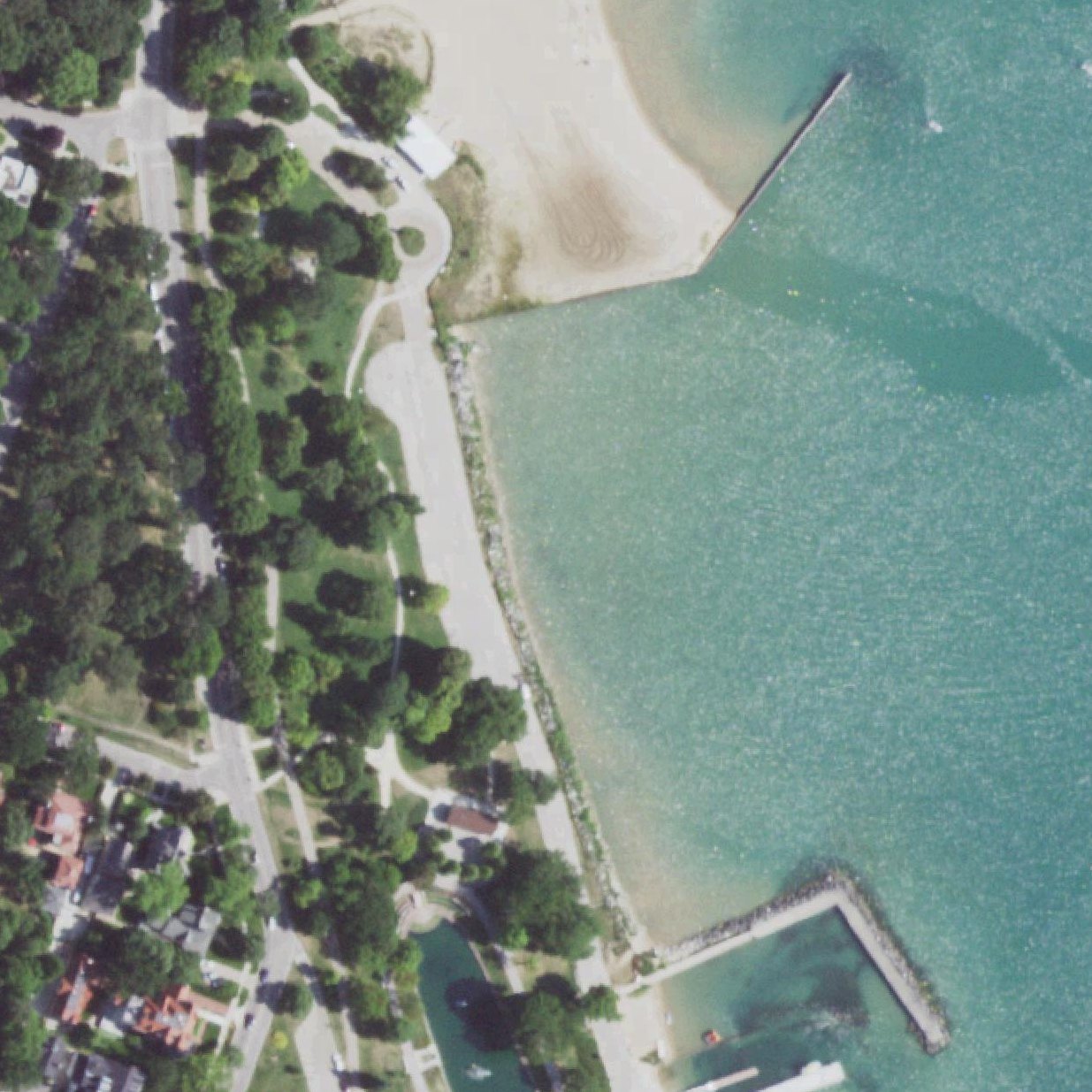 Aerial map of Dog Beach