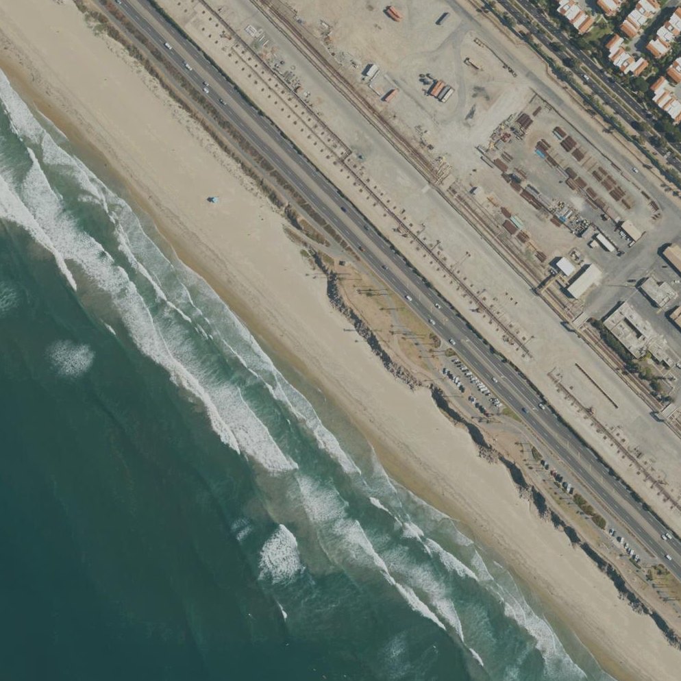 Aerial map of Dog Beach